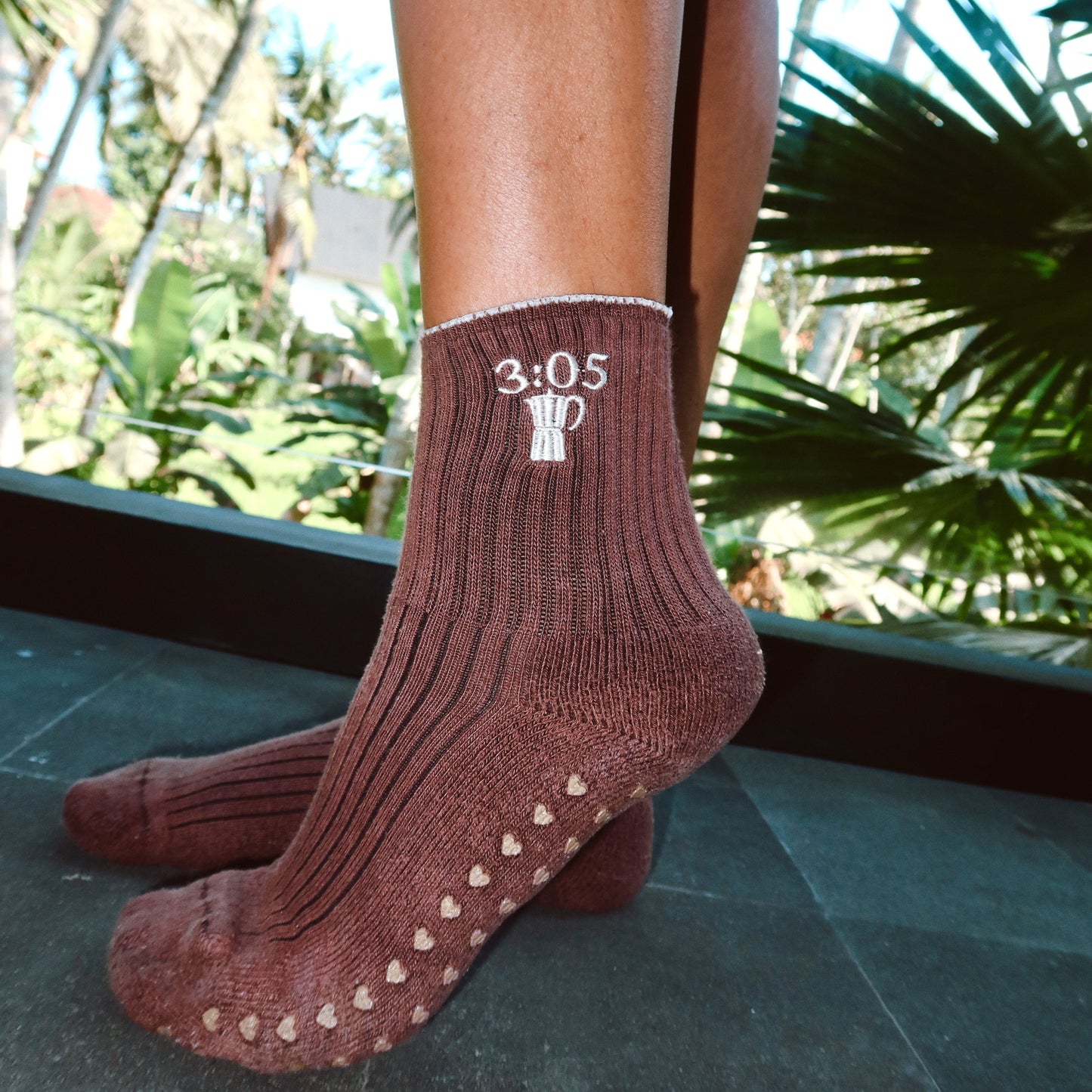 Cafecito Crew Grip Sock